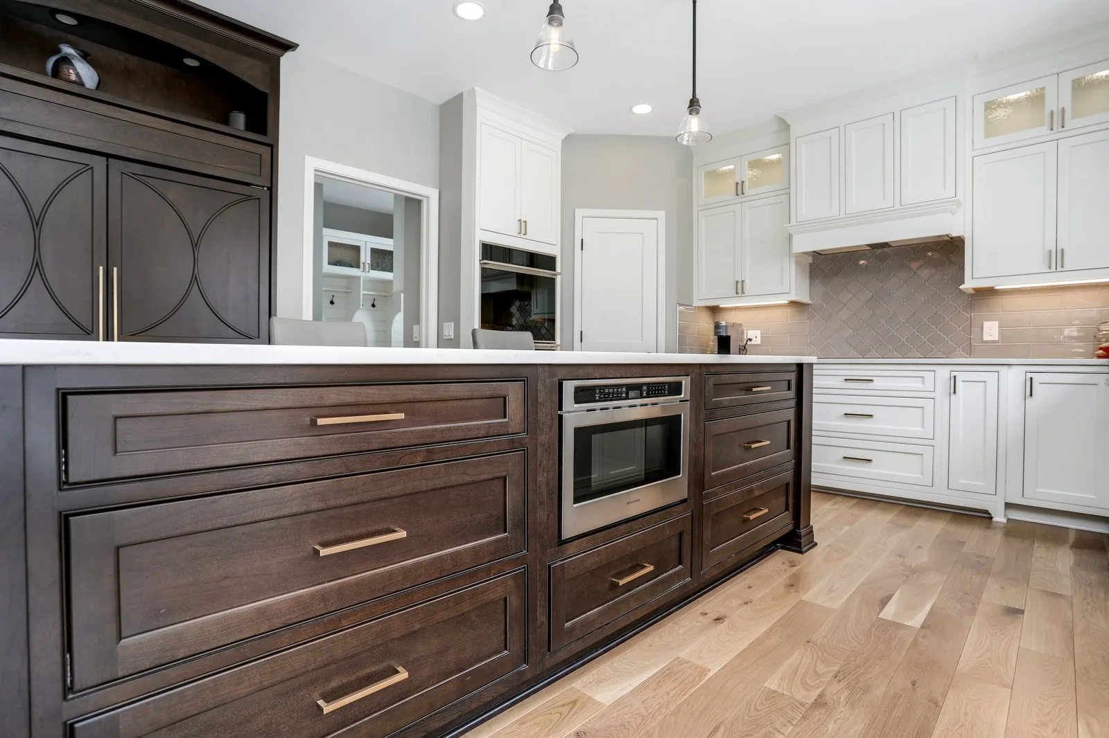 Kitchen cabinetry by Lux Builders in Brighton, MI